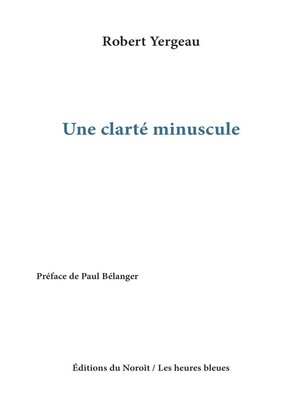 cover image of Une clarté minuscule